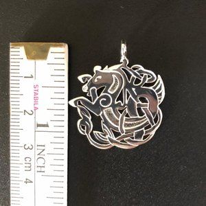 Celtic Viking seahorse pendant